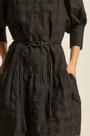 corded belt - black leather|  zoe kratzmann| considered design