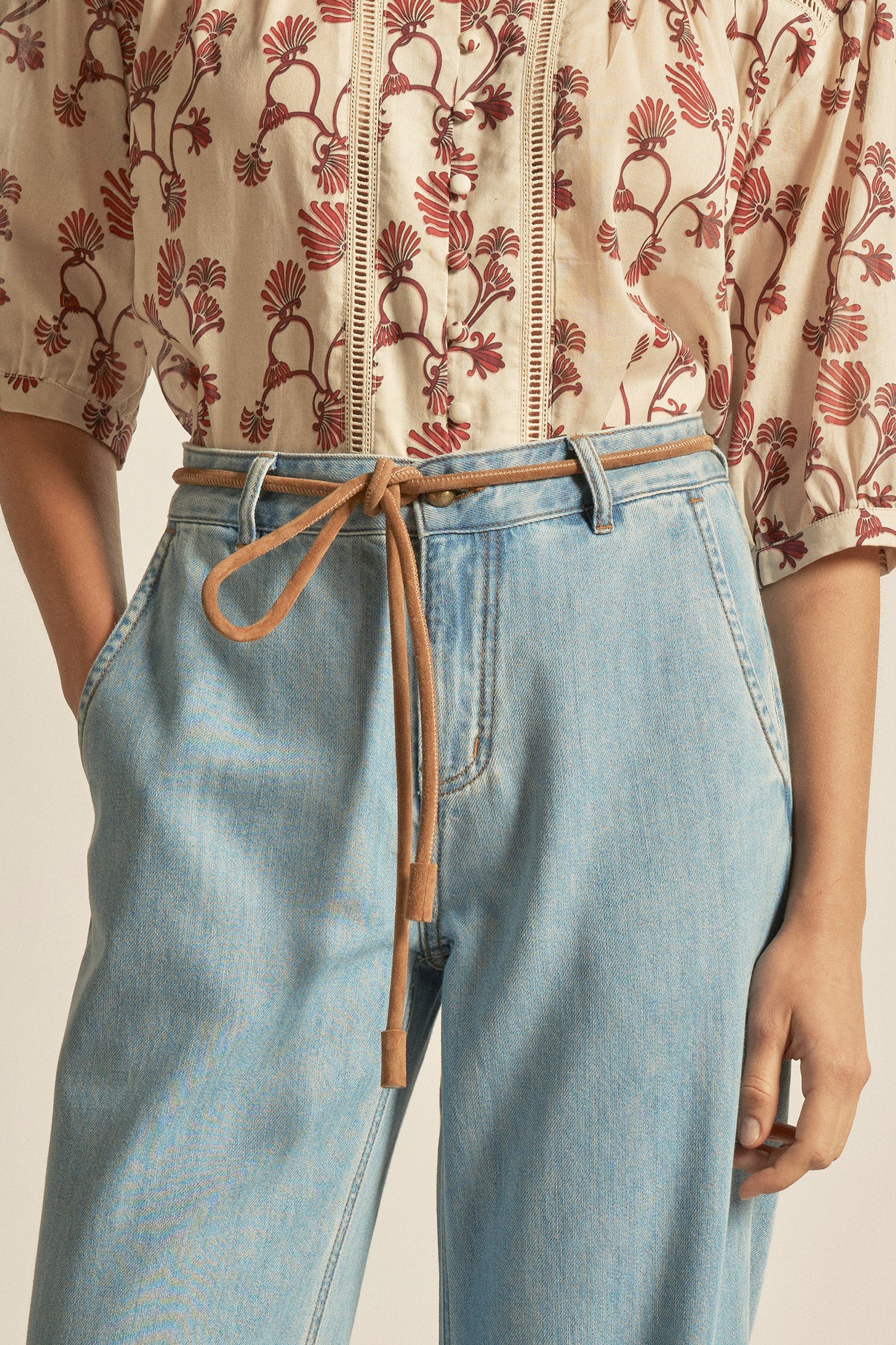 corded belt - cinnamon suede|  zoe kratzmann| considered design
