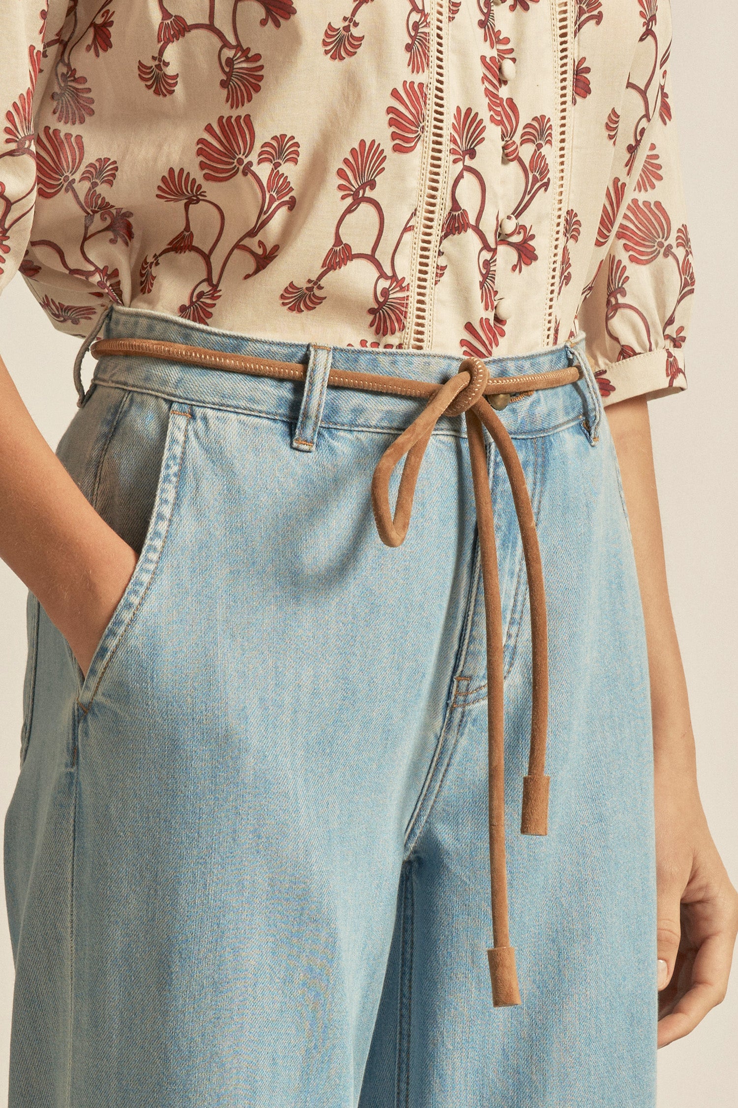 corded belt - cinnamon suede|  zoe kratzmann| considered design