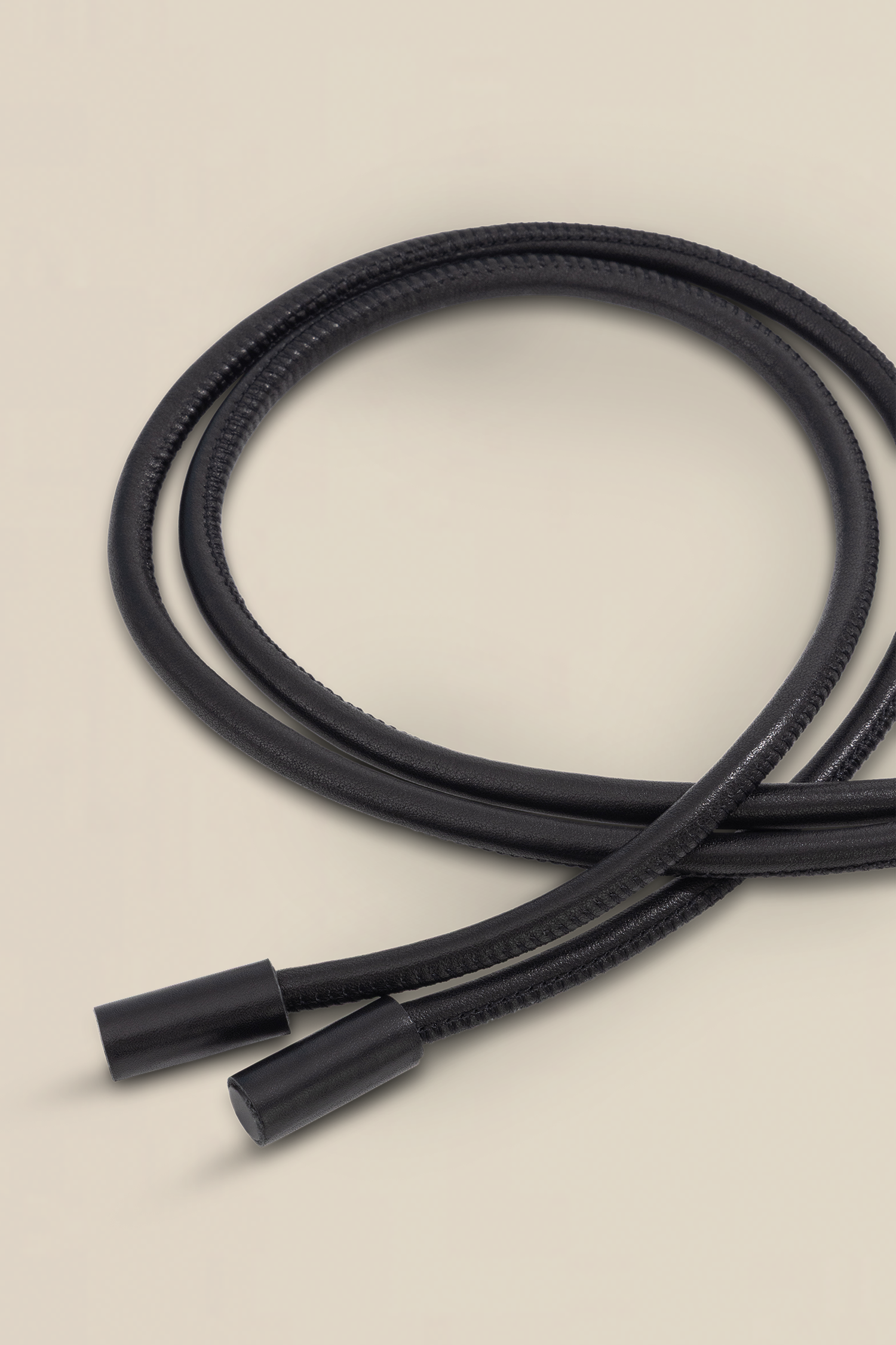 corded belt - black leather|  zoe kratzmann| considered design
