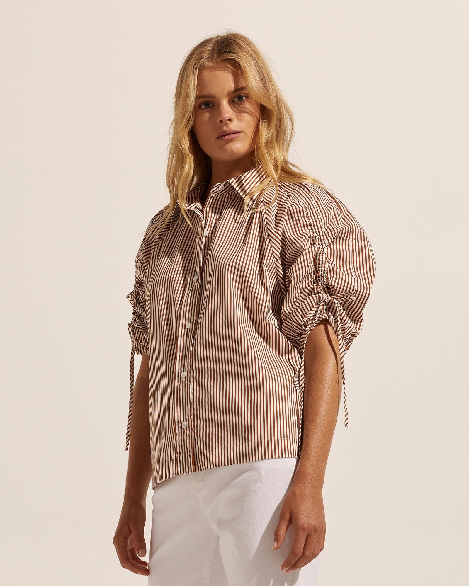 bond top - café stripe