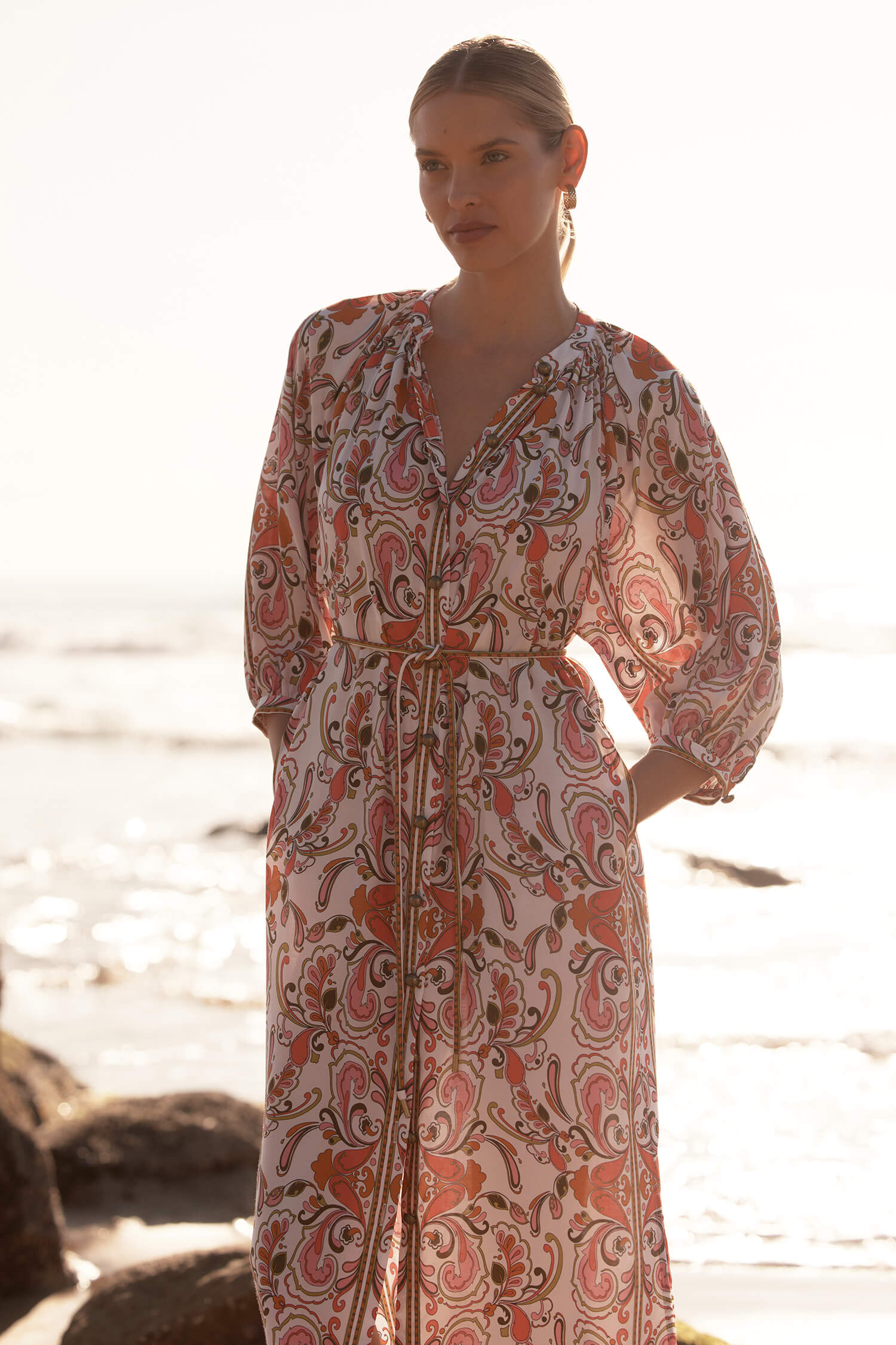 Bravura Maxi Dress - petal mirage|  zoe kratzmann| considered design