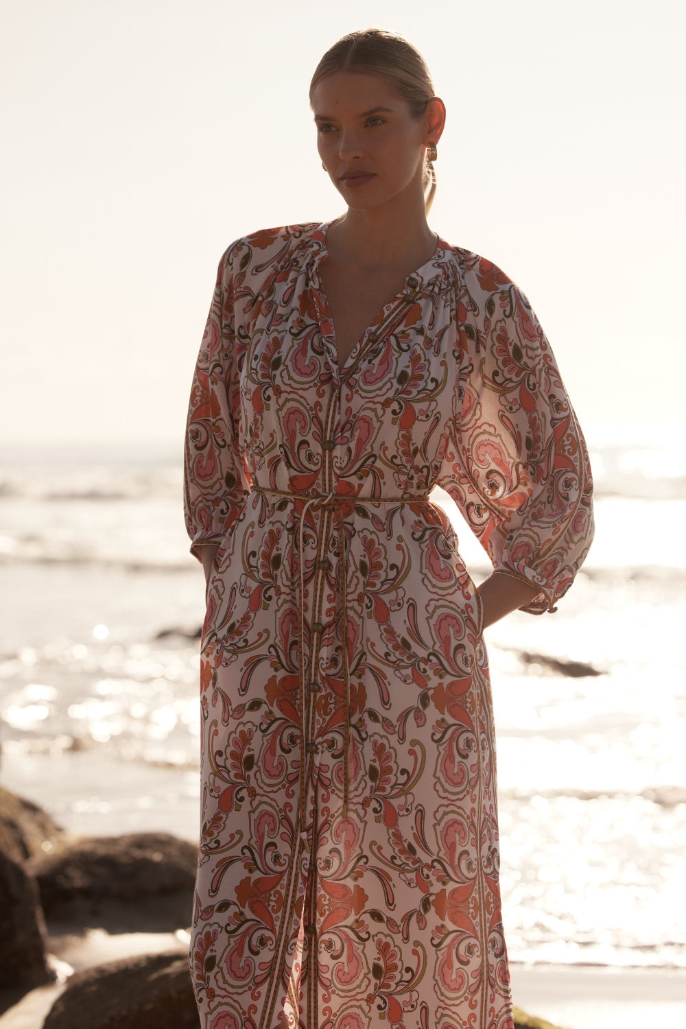 Bravura Maxi Dress - petal mirage|  zoe kratzmann| considered design