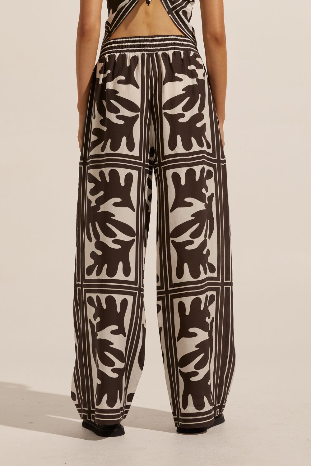 breeze pant - frond choc