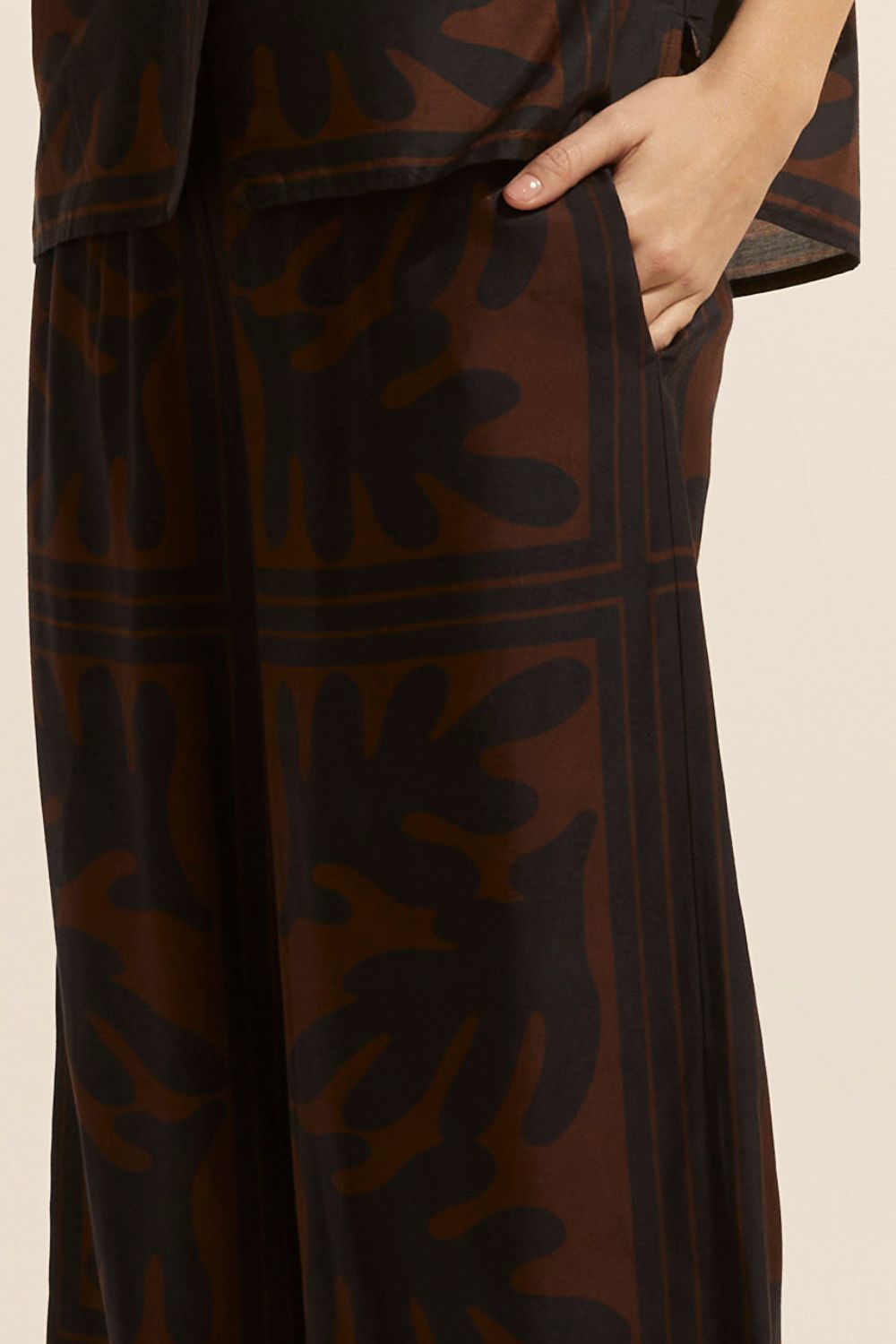 Breeze pant - Choc frond