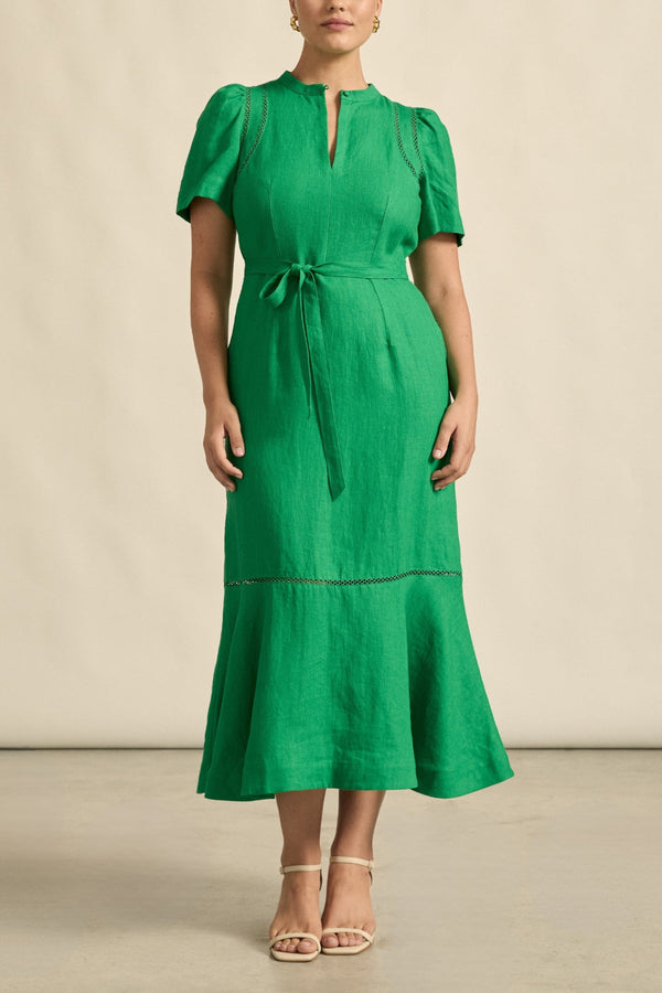 cable dress - parrot|  zoe kratzmann| considered design