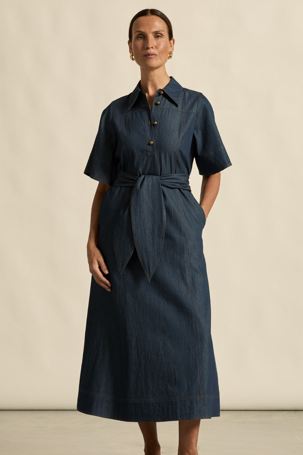 cameo dress - dark chambray|  zoe kratzmann| considered design