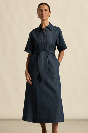 cameo dress - dark chambray|  zoe kratzmann| considered design