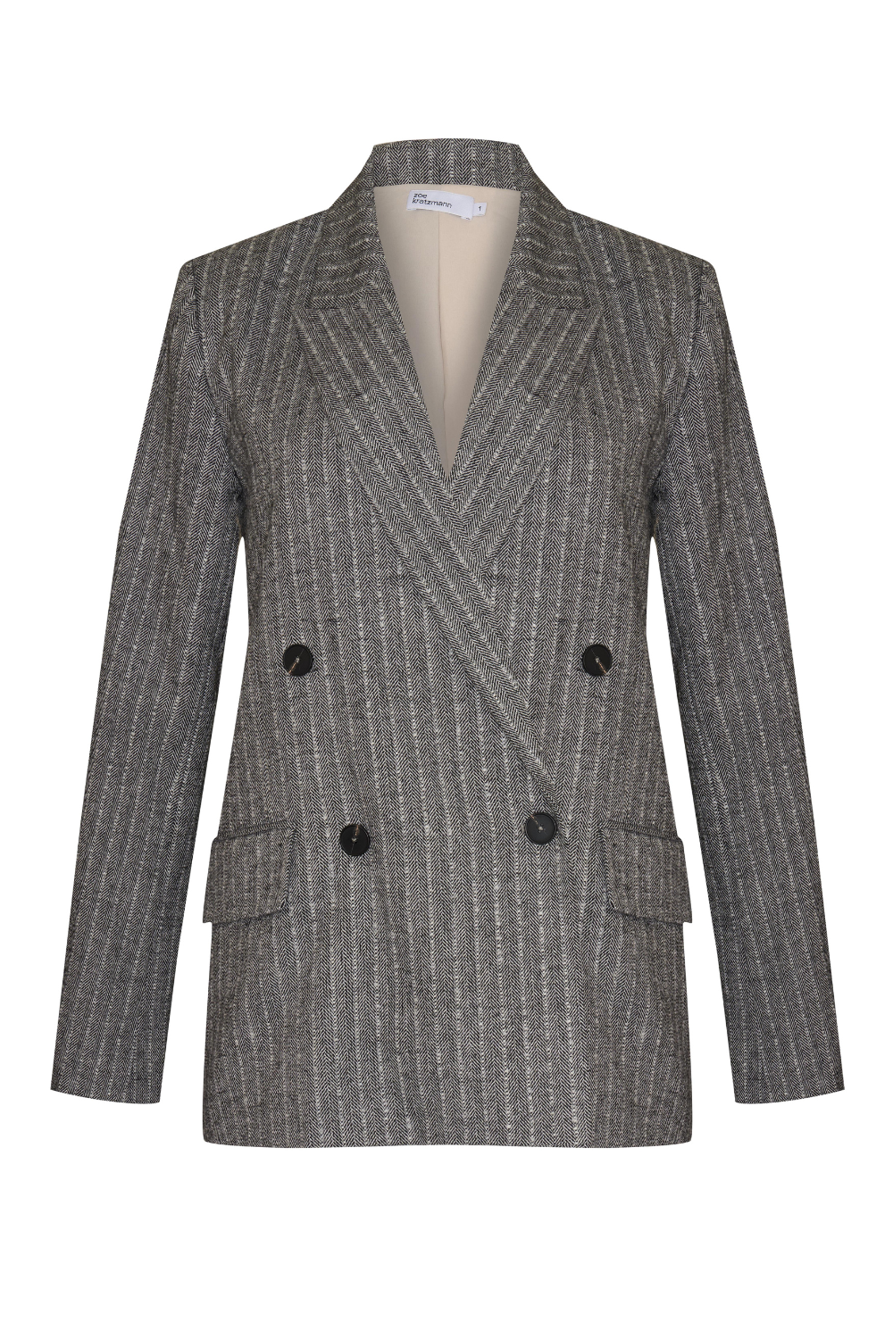 catalysis jacket - herringbone pinstripe