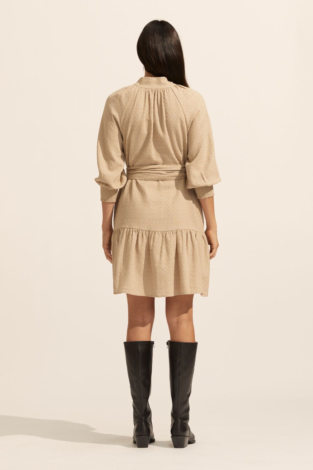 cater dress - mushroom