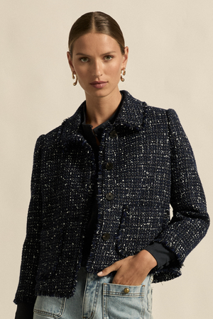 certify jacket - midnight boucle