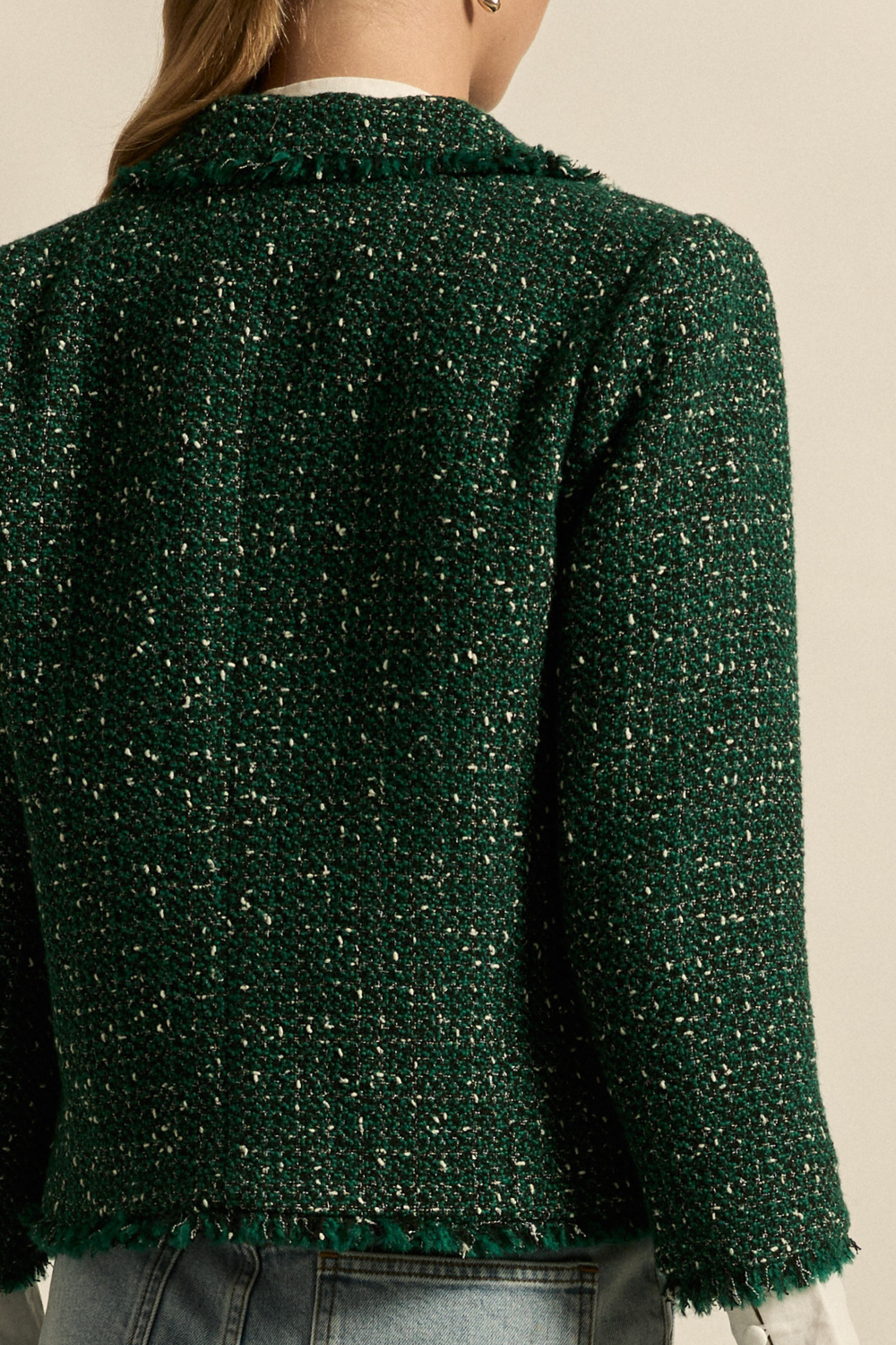 certify jacket - emerald boucle
