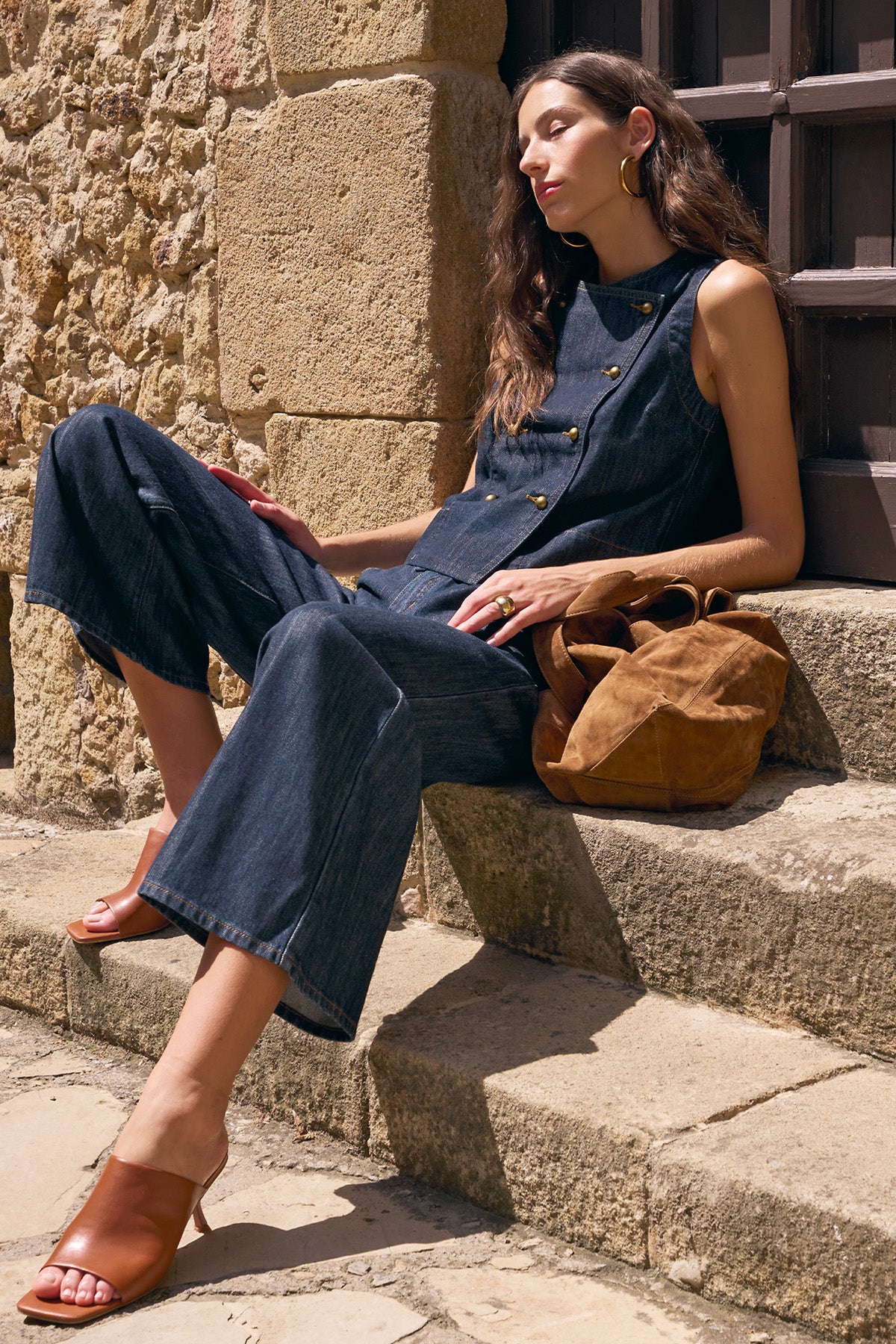 charge vest - dark denim|  zoe kratzmann| considered design