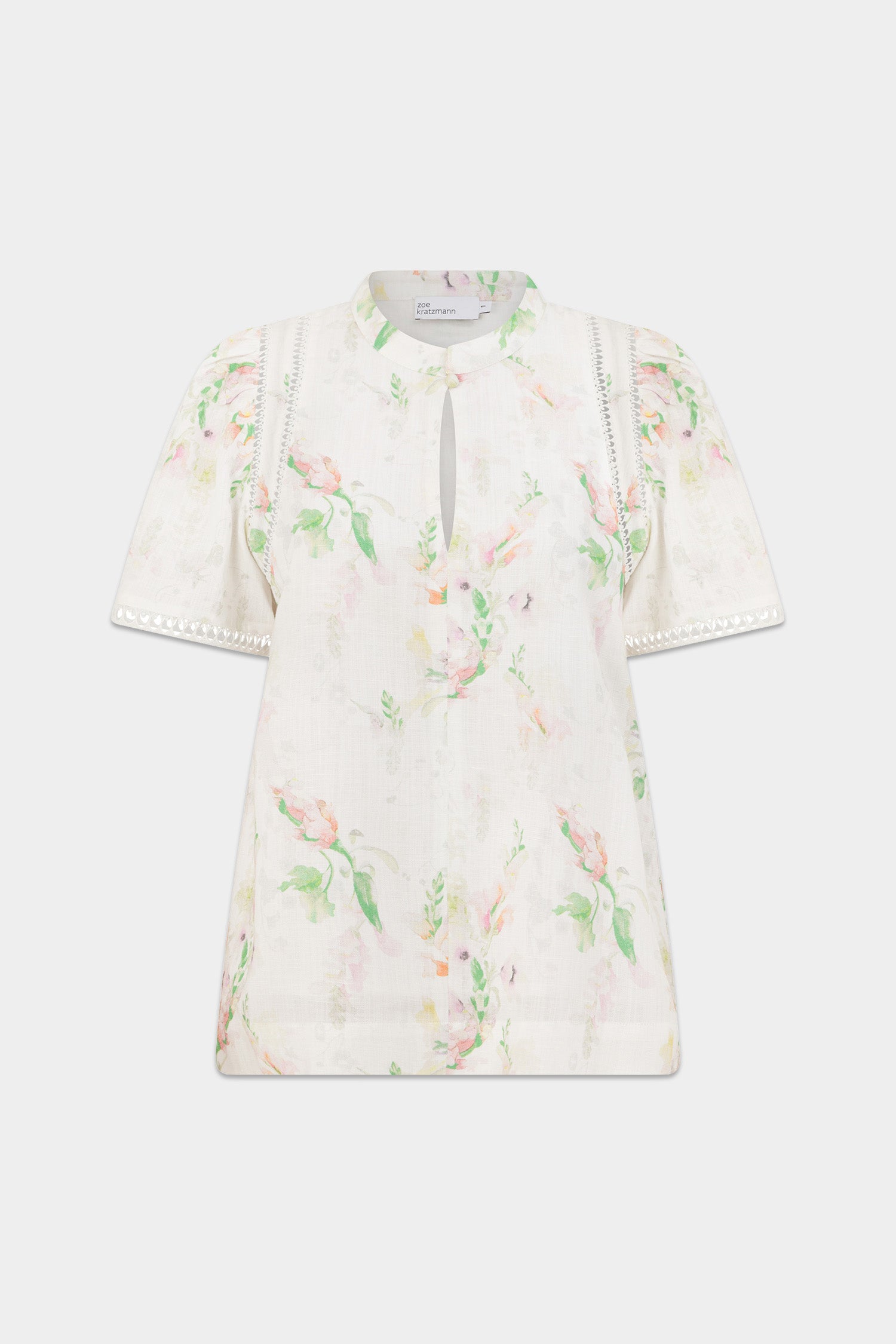 charm top - painterly bloom