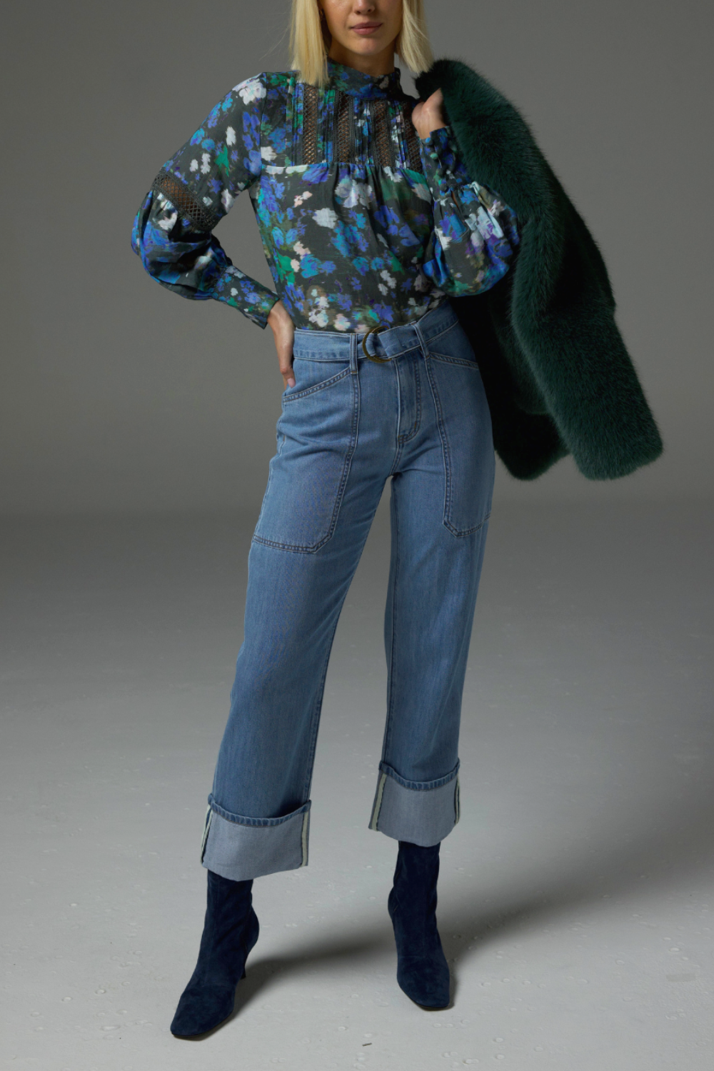 compile jean - light washed denim