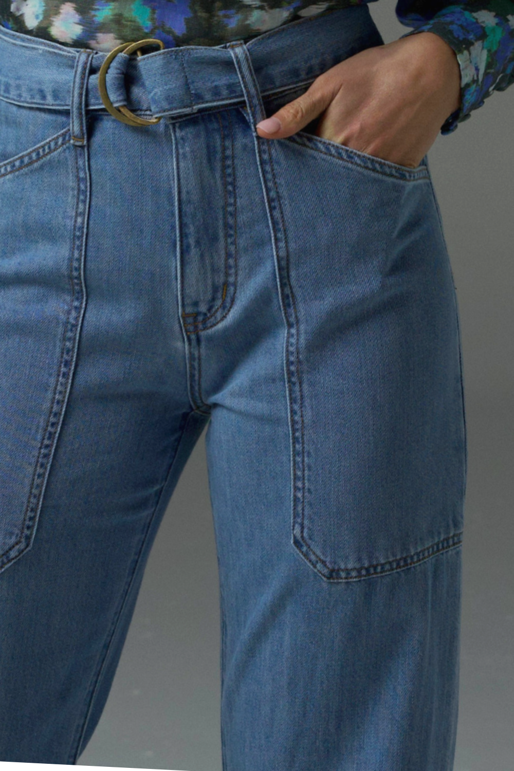 compile jean - light washed denim