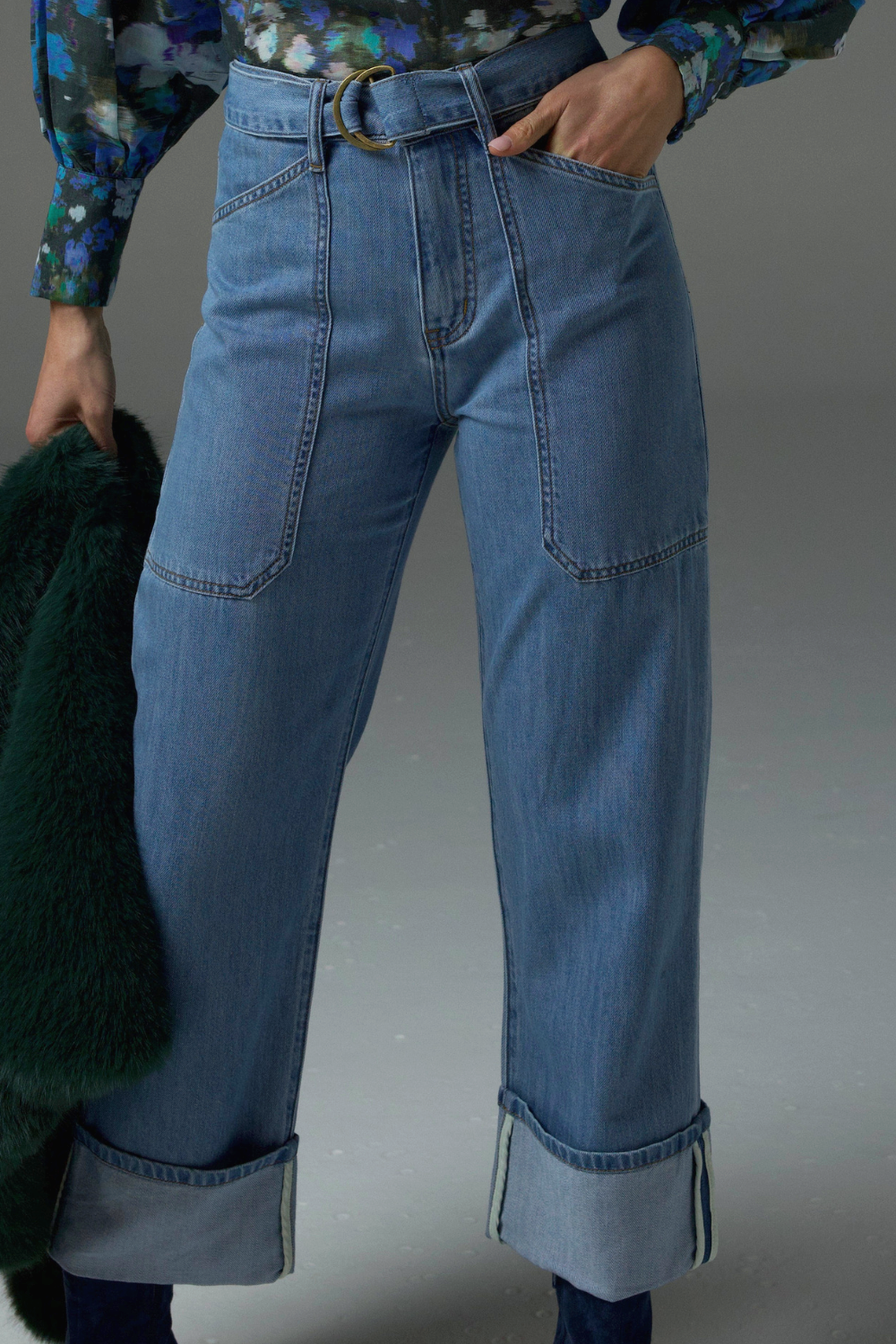 compile jean - light washed denim