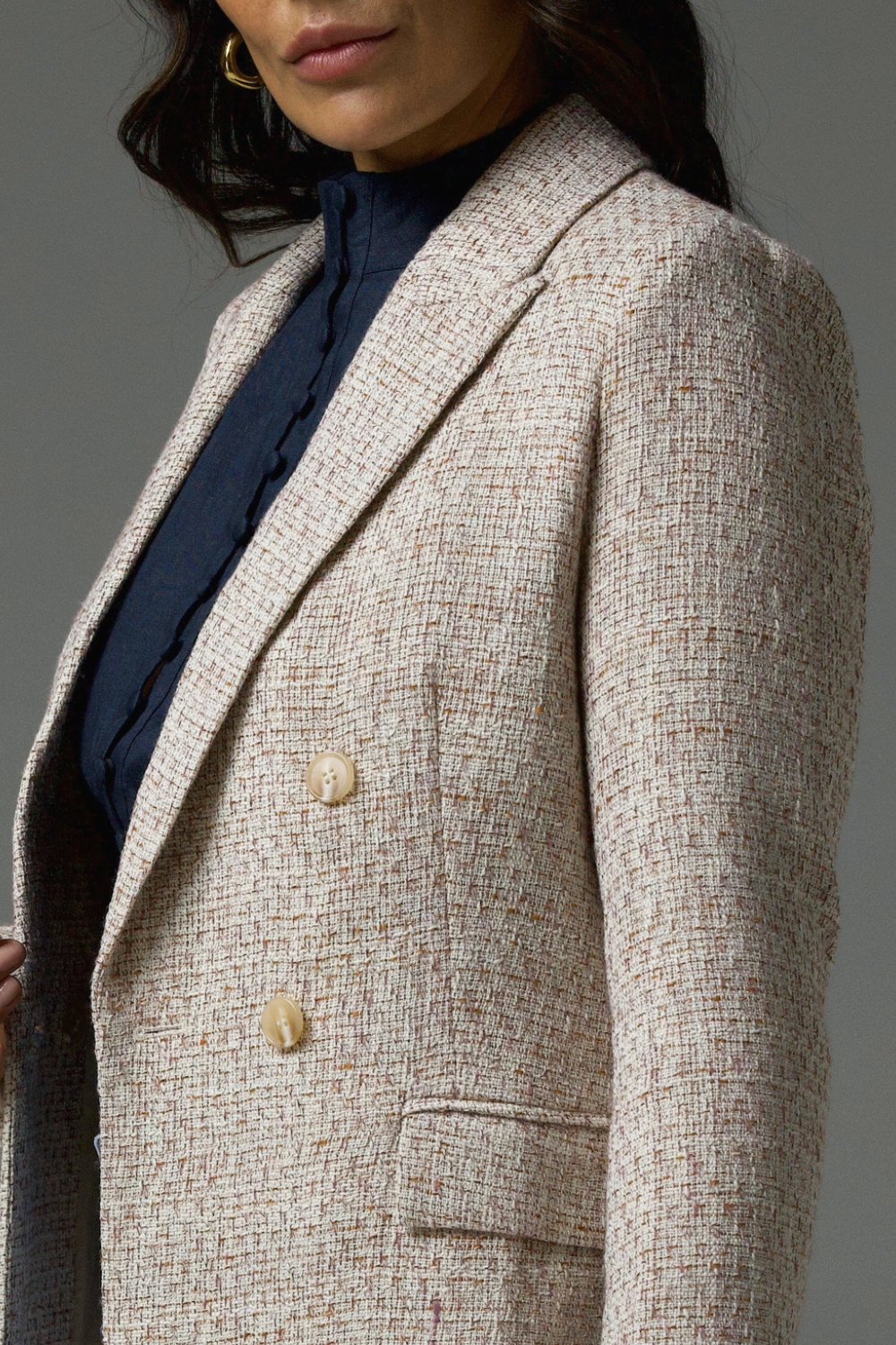 conquer jacket - biscuit boucle