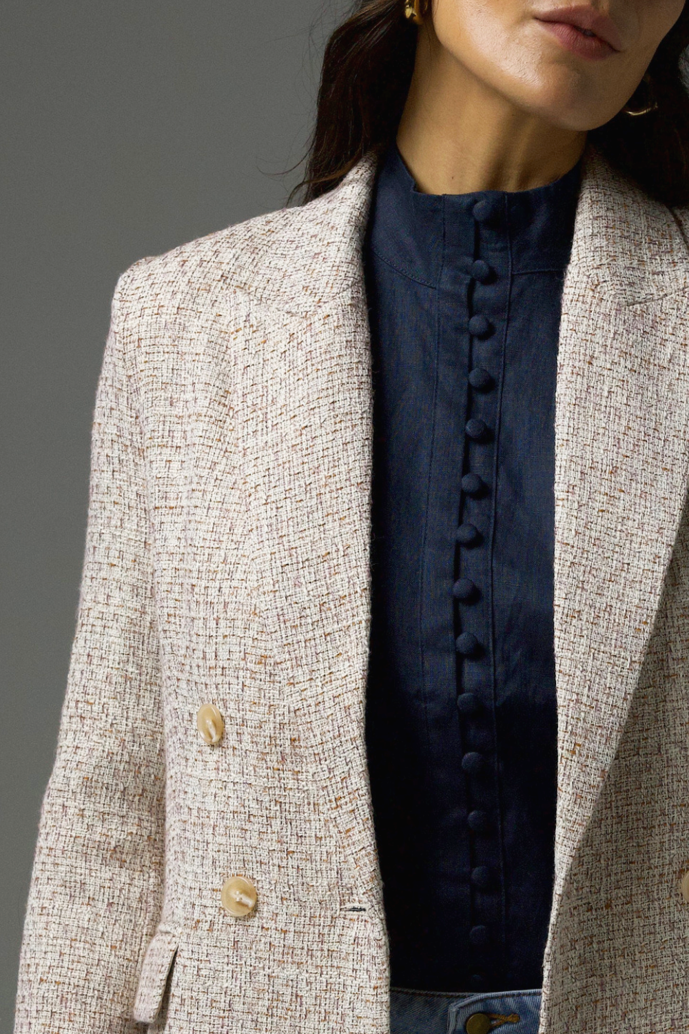conquer jacket - biscuit boucle