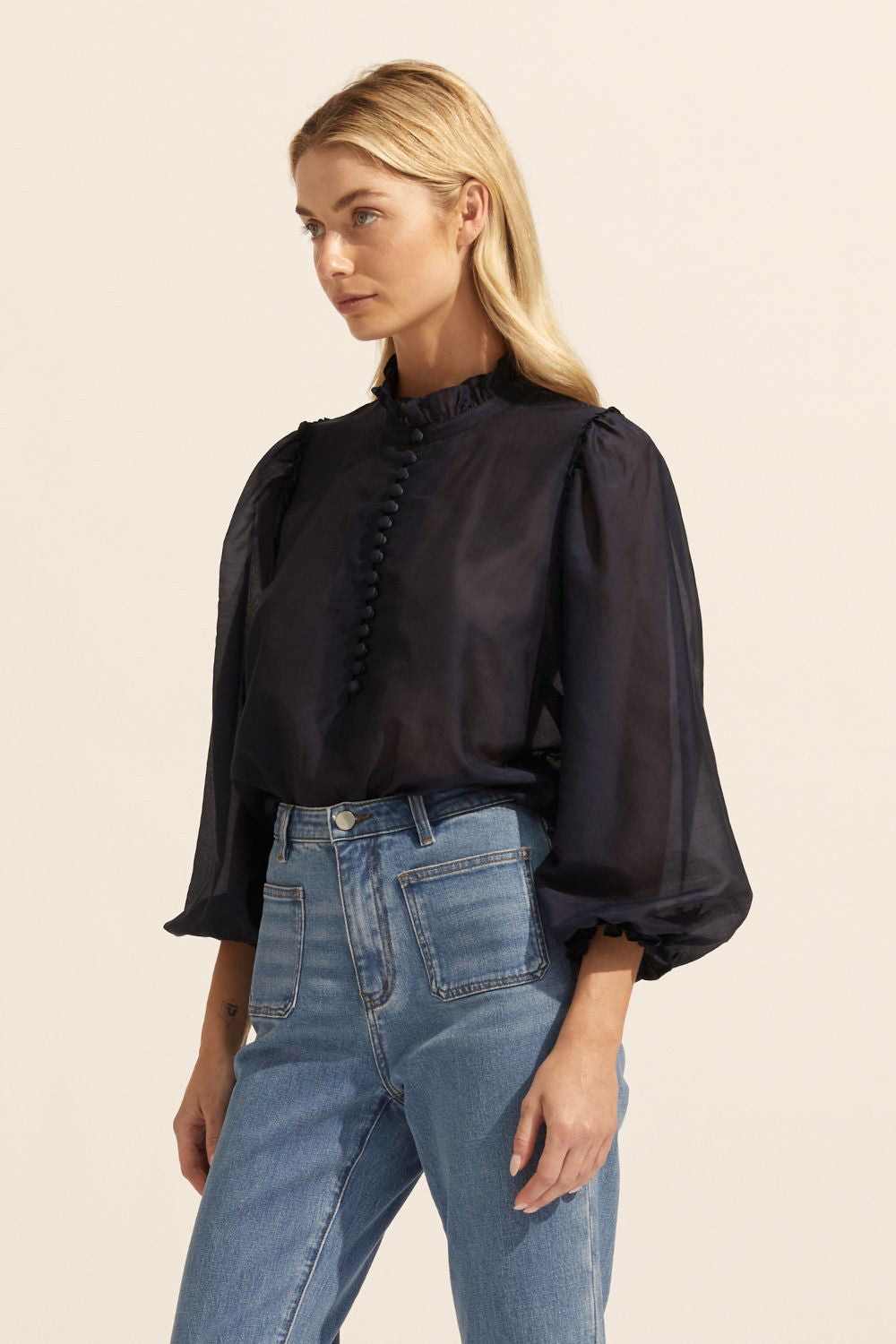 context top - indigo