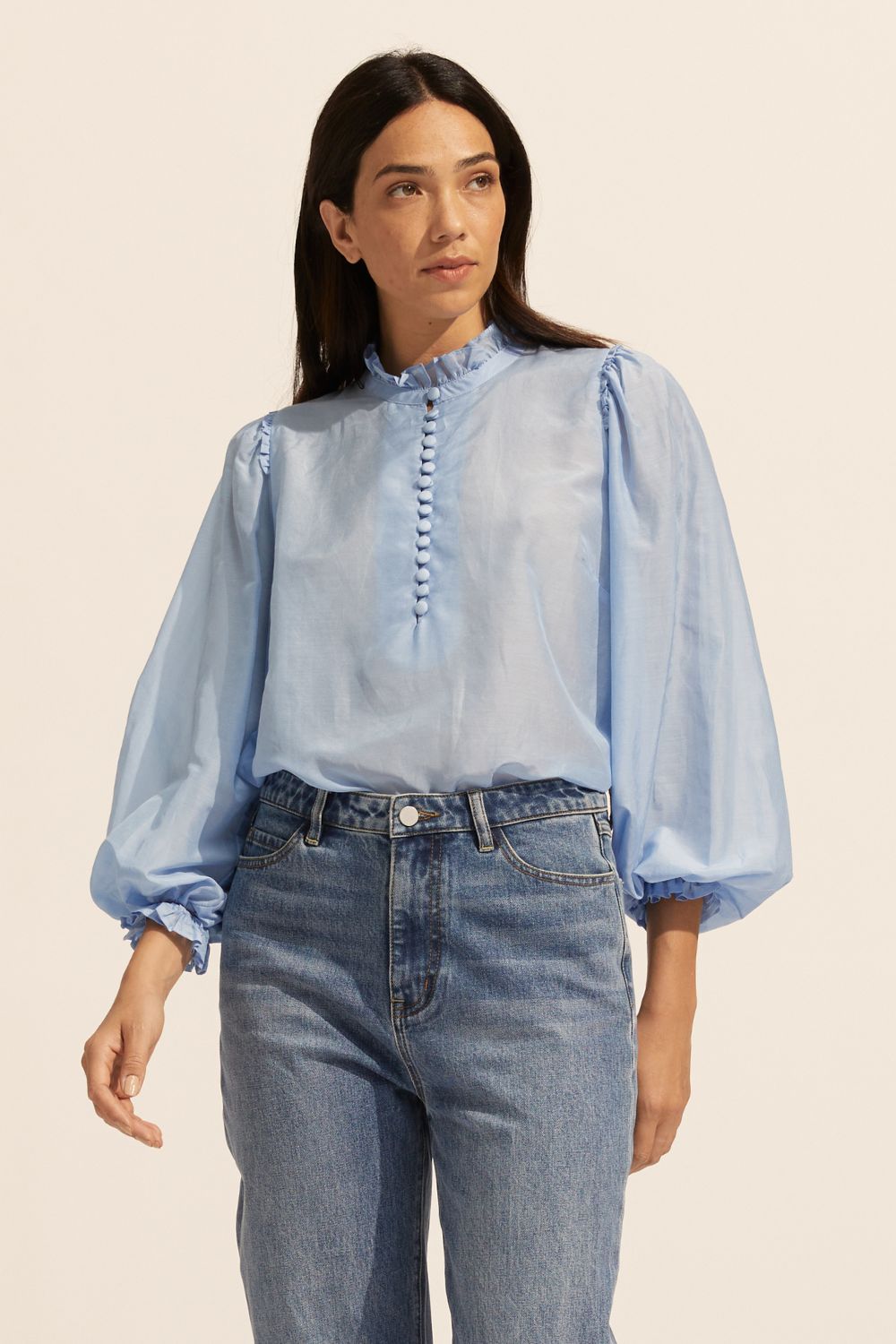 context top - pale blue