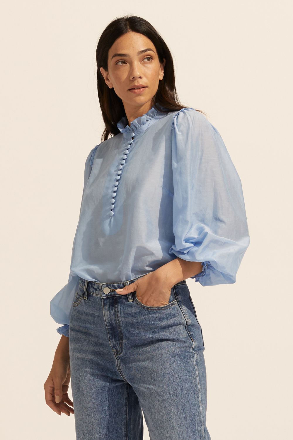 context top - pale blue