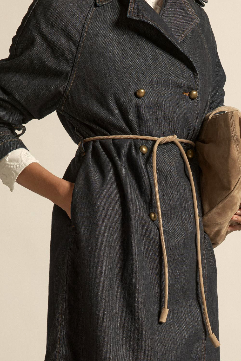 corded belt - truffle suede|  zoe kratzmann| considered design