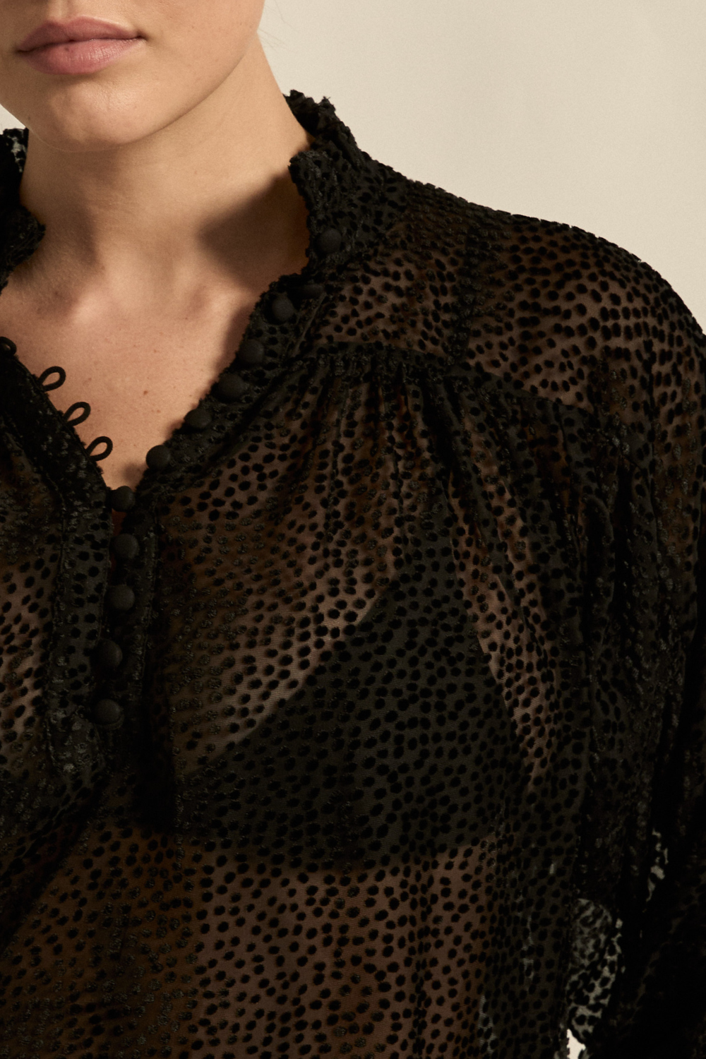 crescendo top - black
