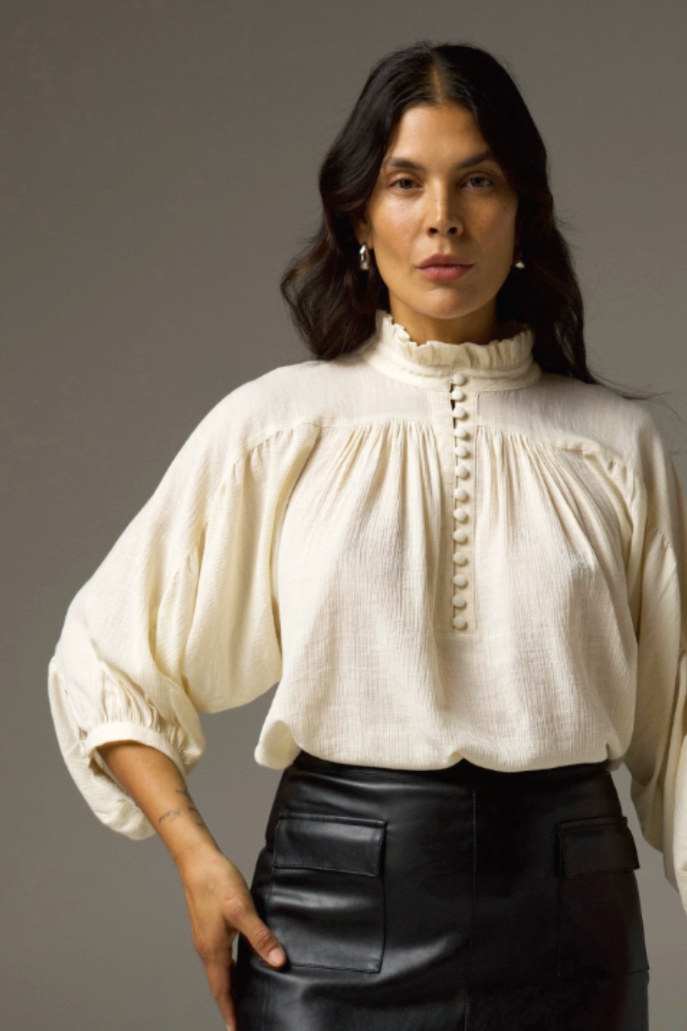 crescendo top - cream