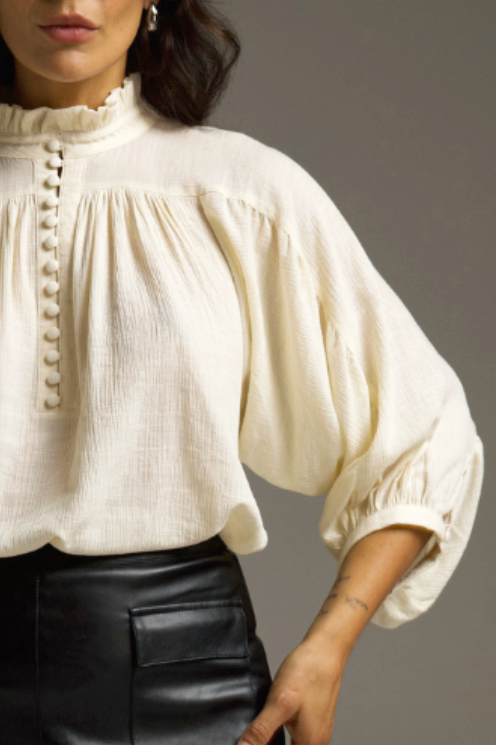 crescendo top - cream