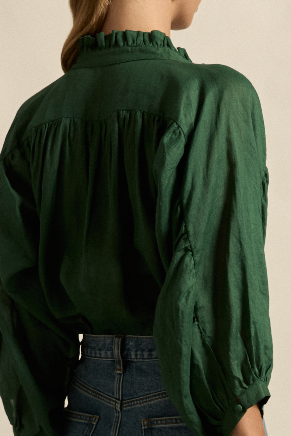 crescendo top - emerald