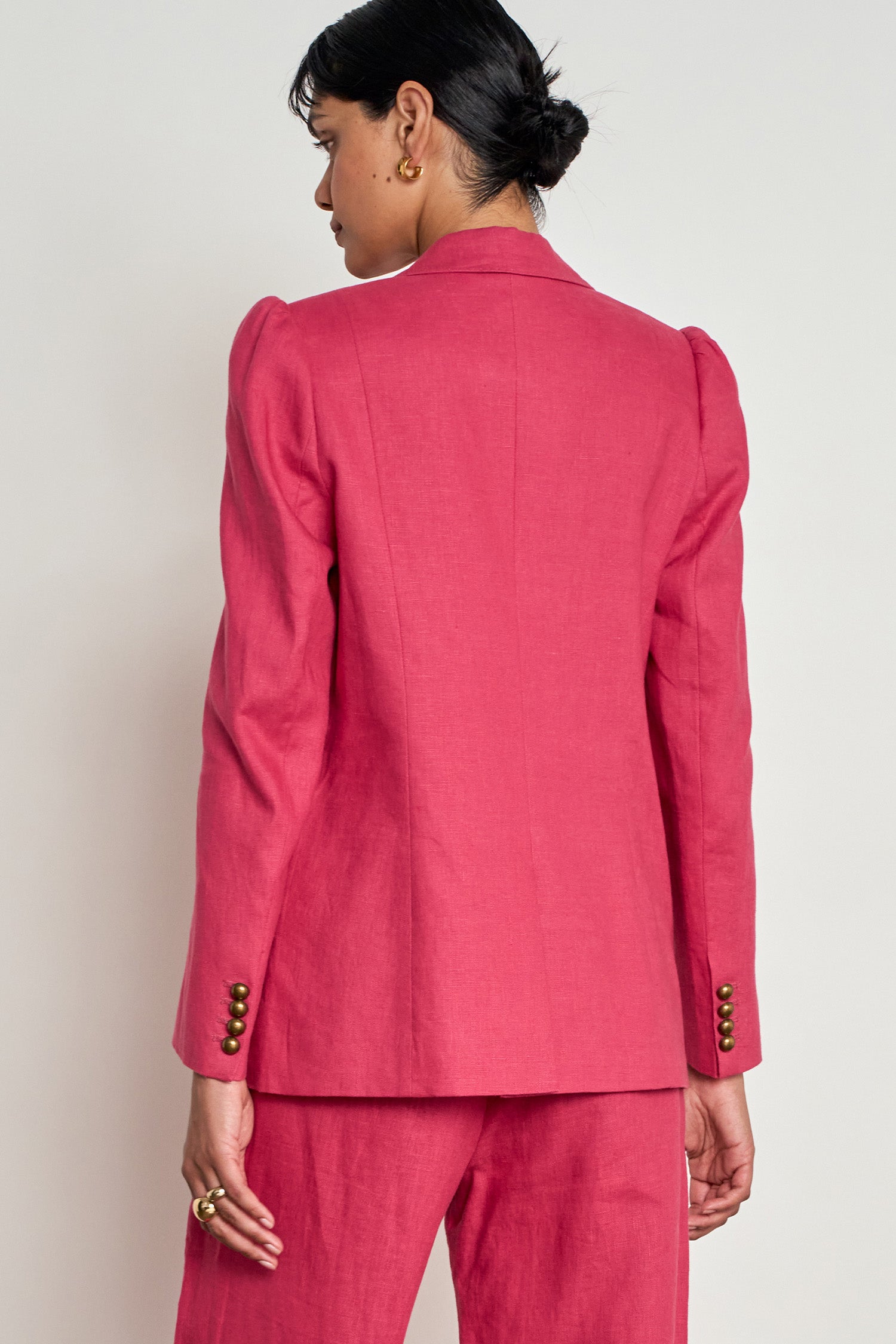 crest jacket - rhubarb