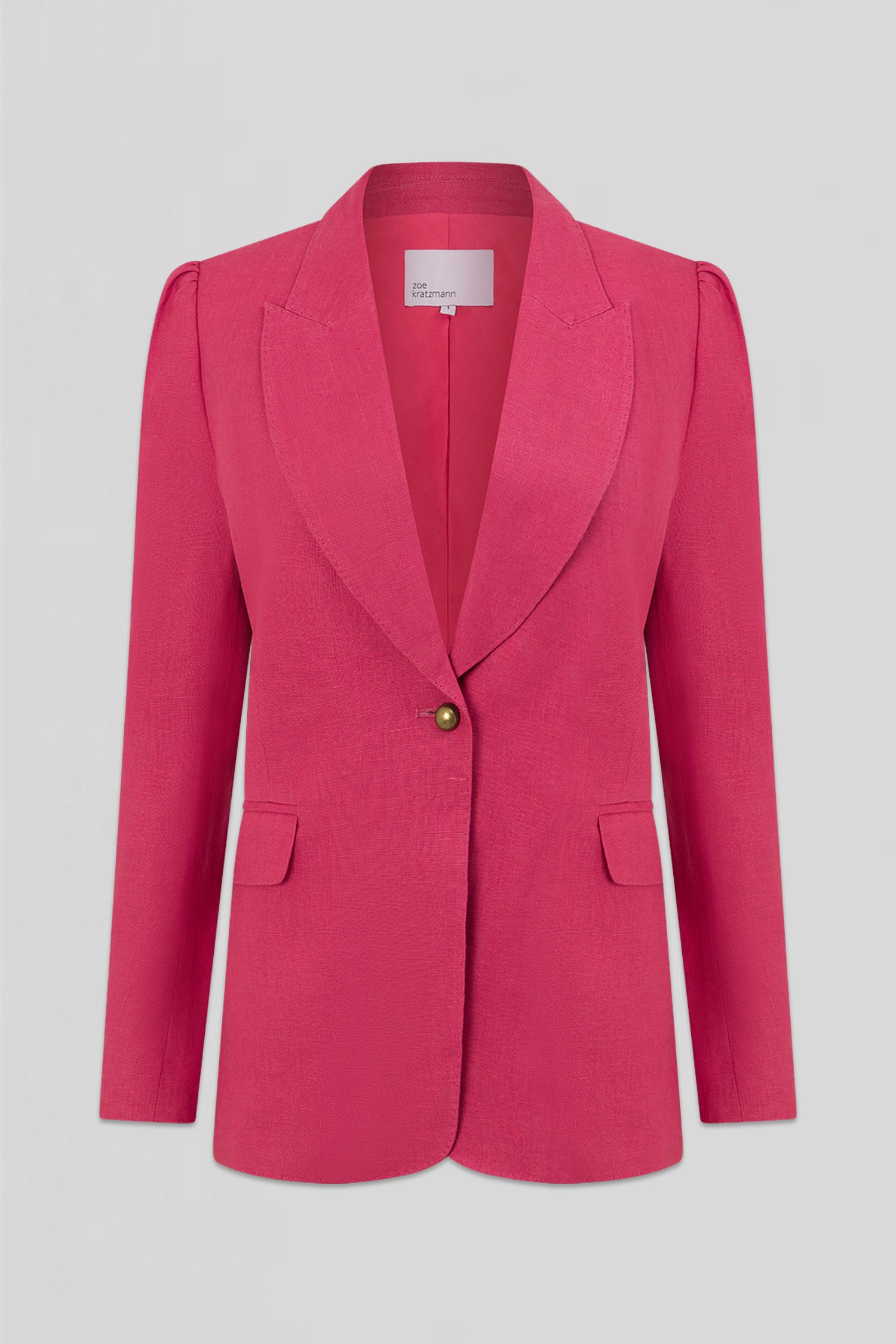 crest jacket - rhubarb
