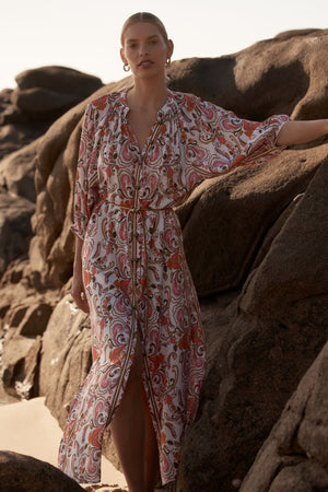 Bravura Maxi Dress - petal mirage|  zoe kratzmann| considered design