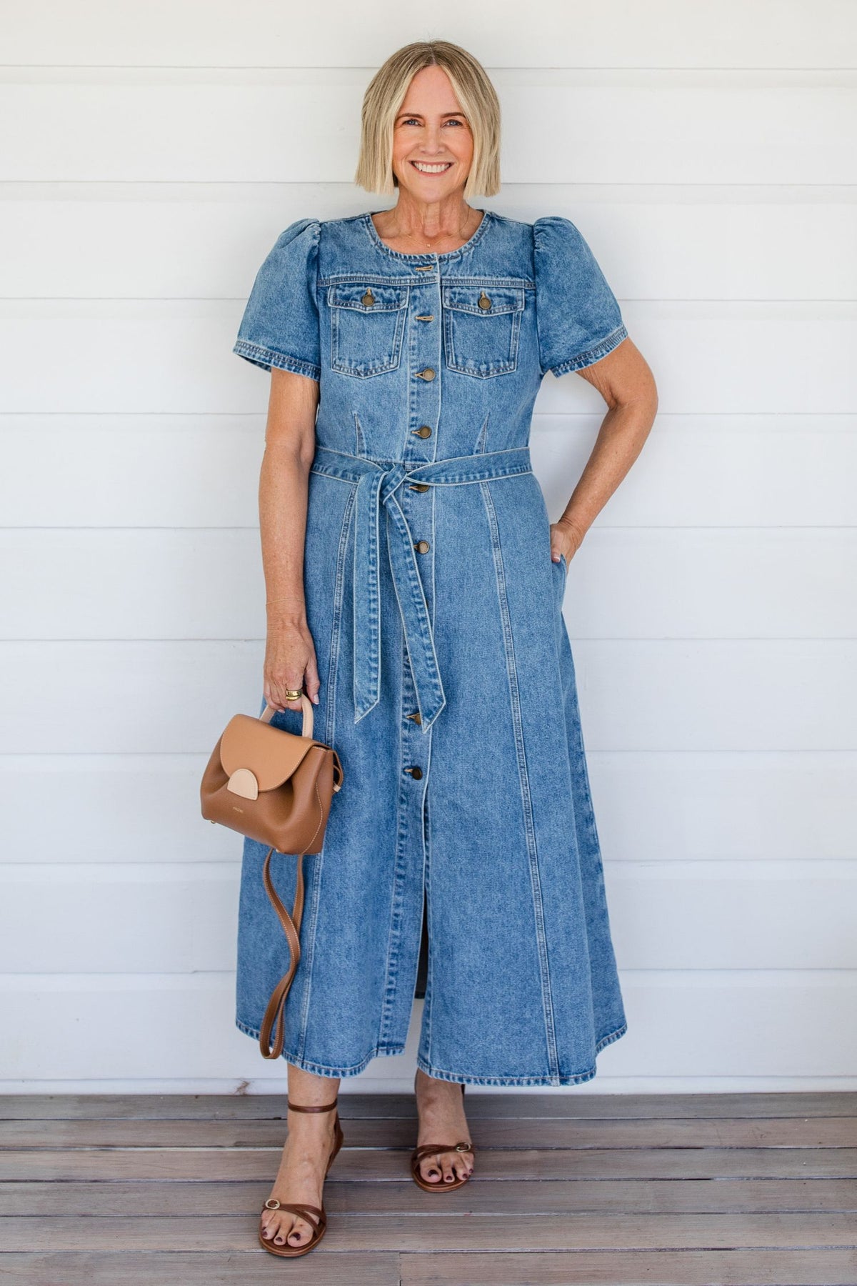allude dress - mid denim|  zoe kratzmann| considered design