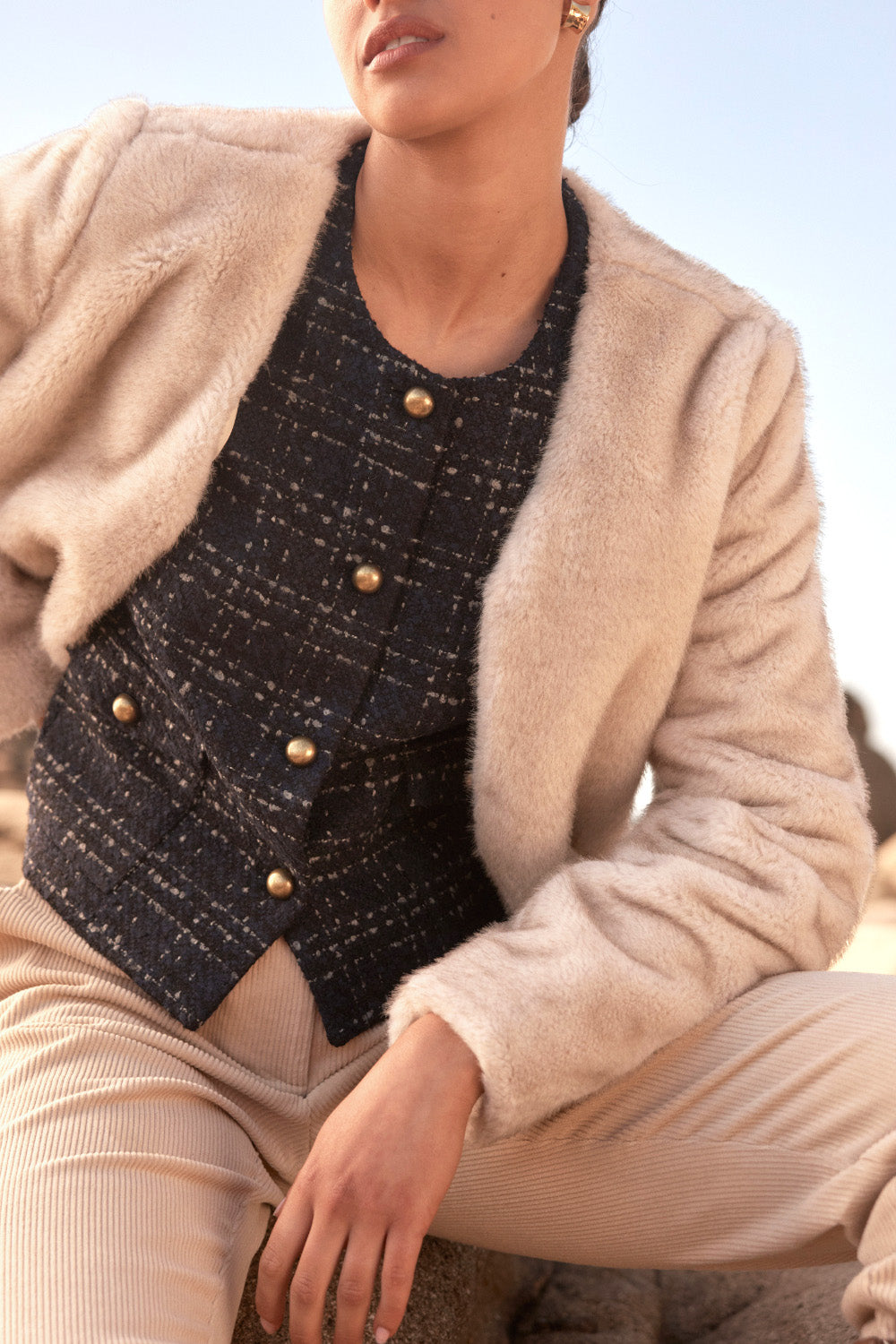 dune jacket - ecru – zoe kratzmann