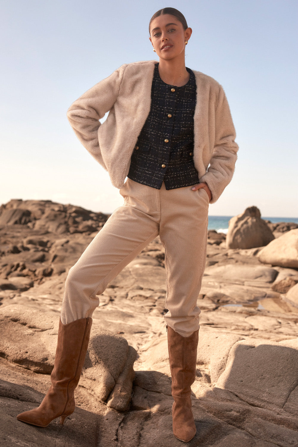 dune jacket - ecru – zoe kratzmann