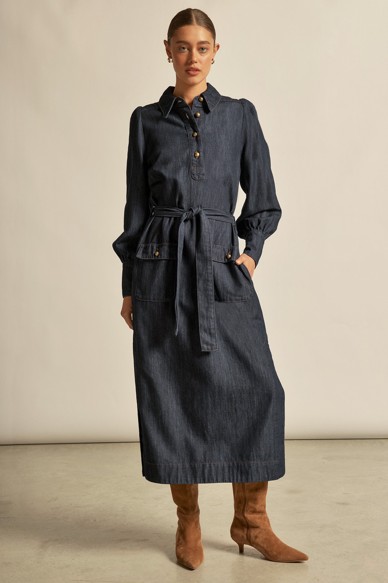 Echelon Dress - dark denim|  zoe kratzmann| considered design