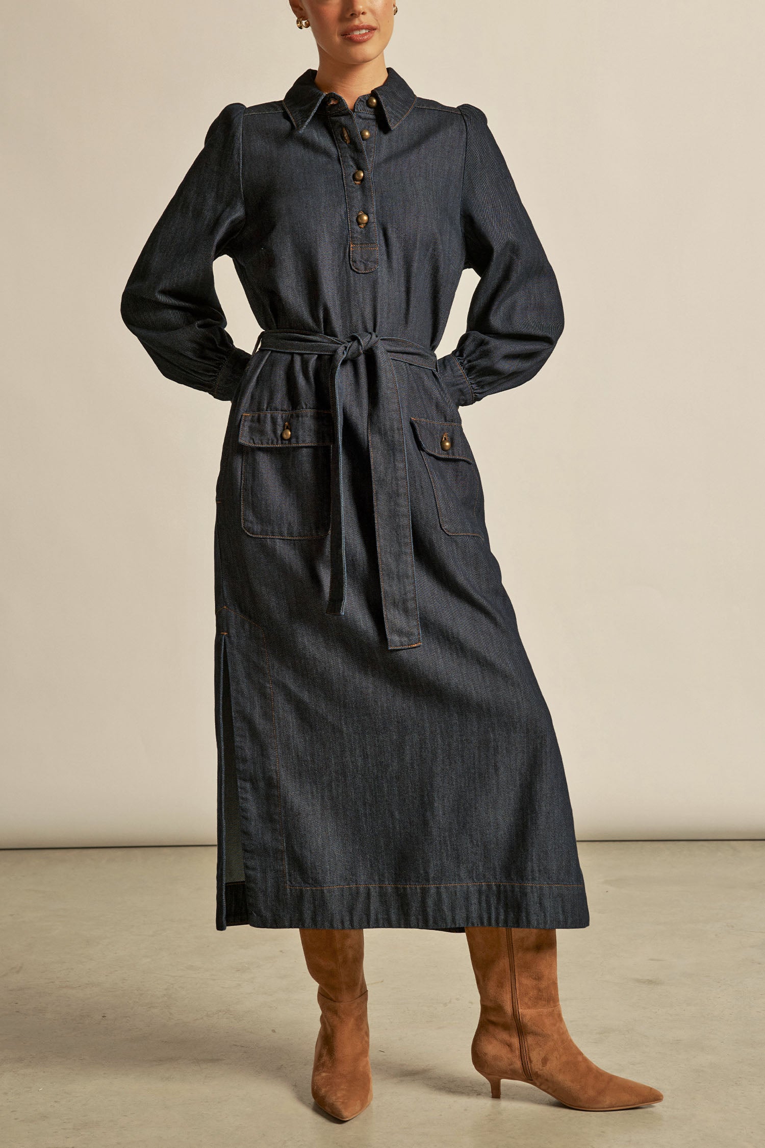 Echelon Dress - dark denim|  zoe kratzmann| considered design