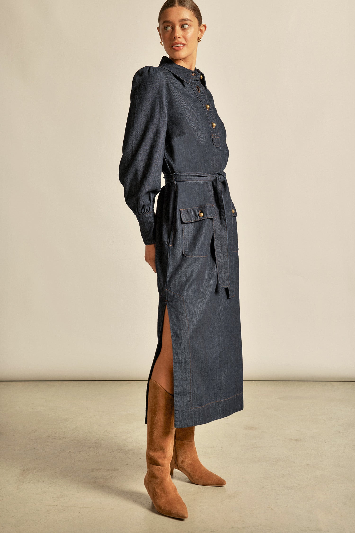 Echelon Dress - dark denim|  zoe kratzmann| considered design