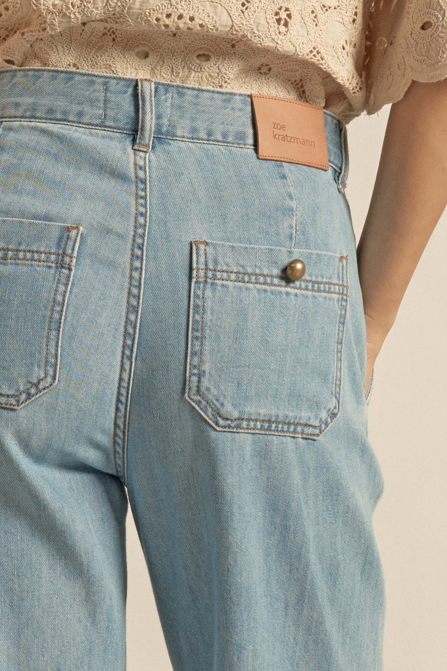 flint jean - light washed denim|  zoe kratzmann| considered design