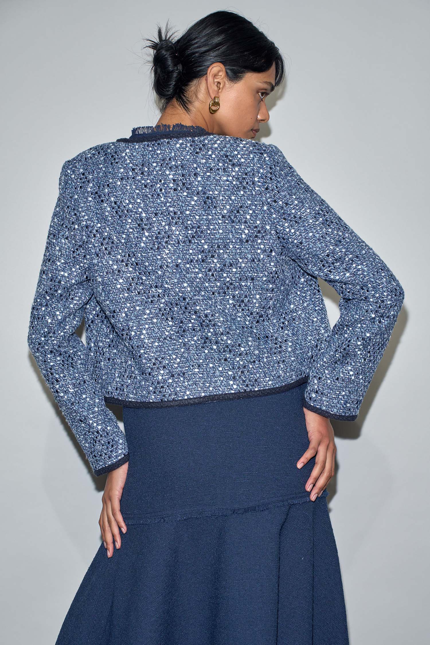 ground jacket - navy boucle|  zoe kratzmann| considered design