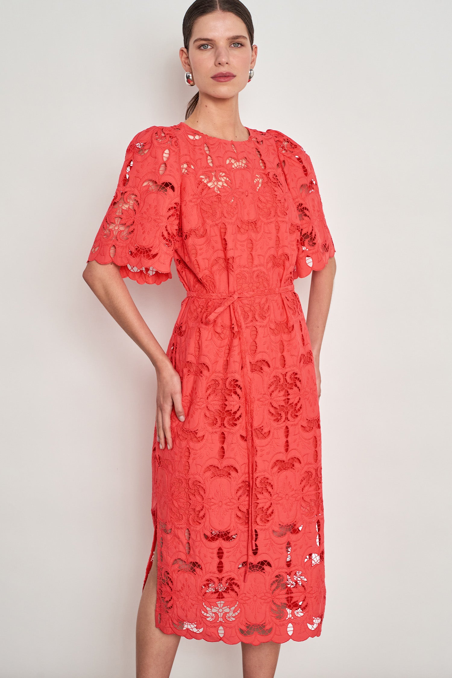 guide dress - papaya