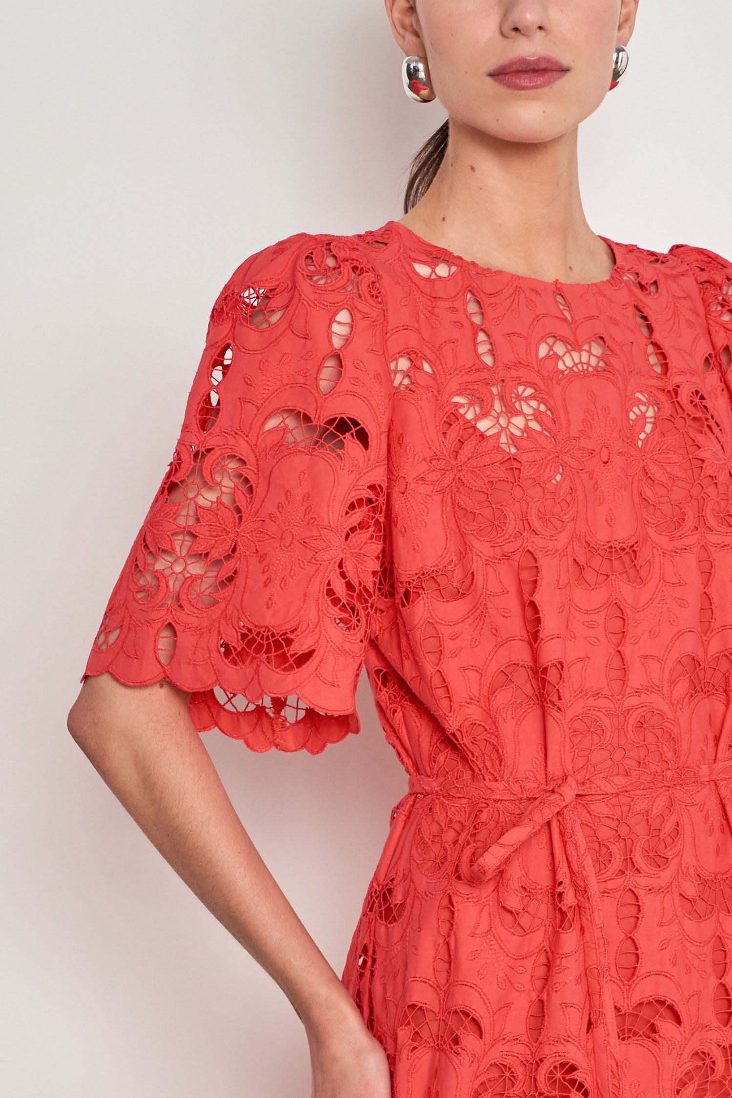 guide dress - papaya