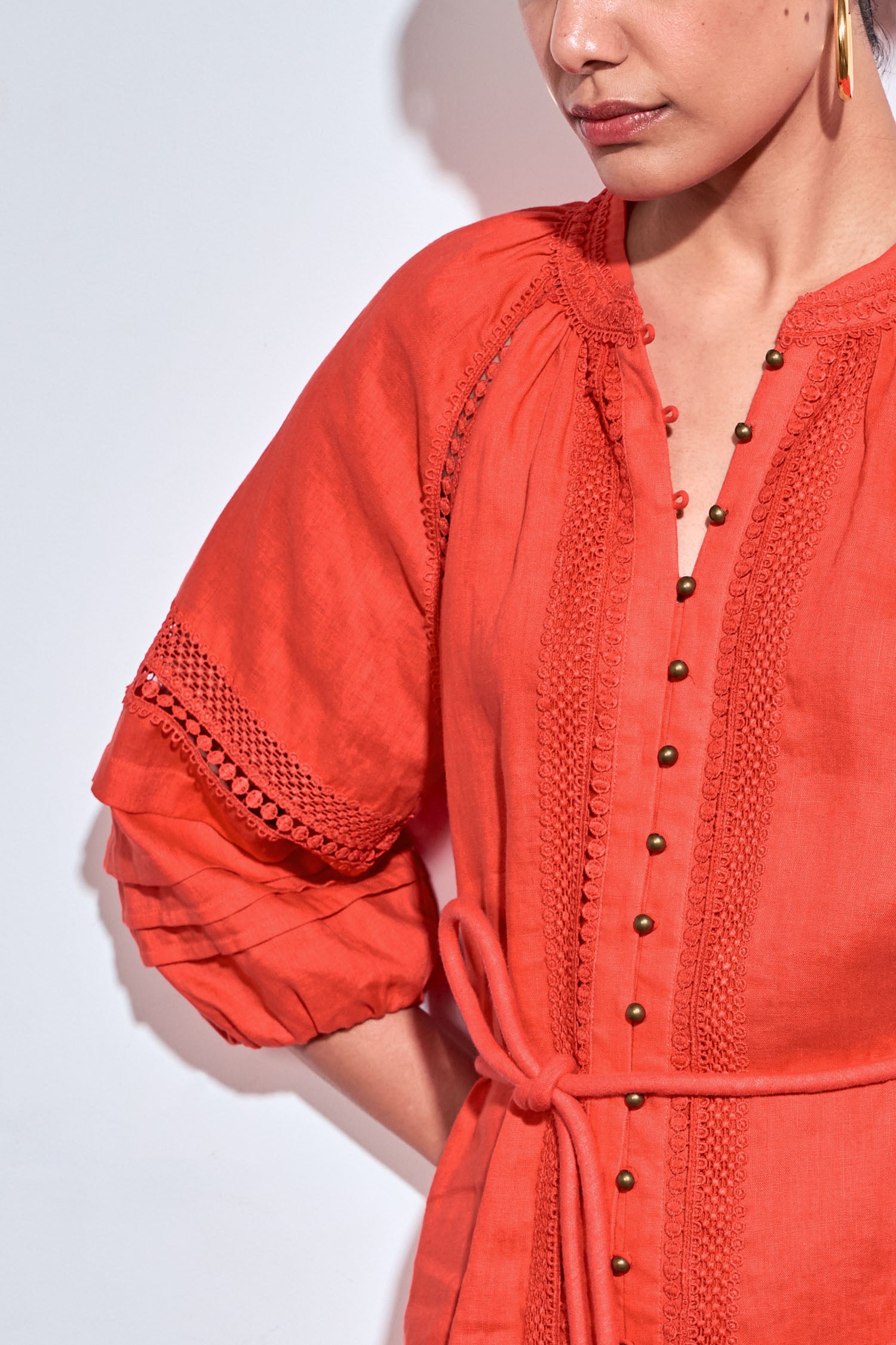 jostle dress - papaya