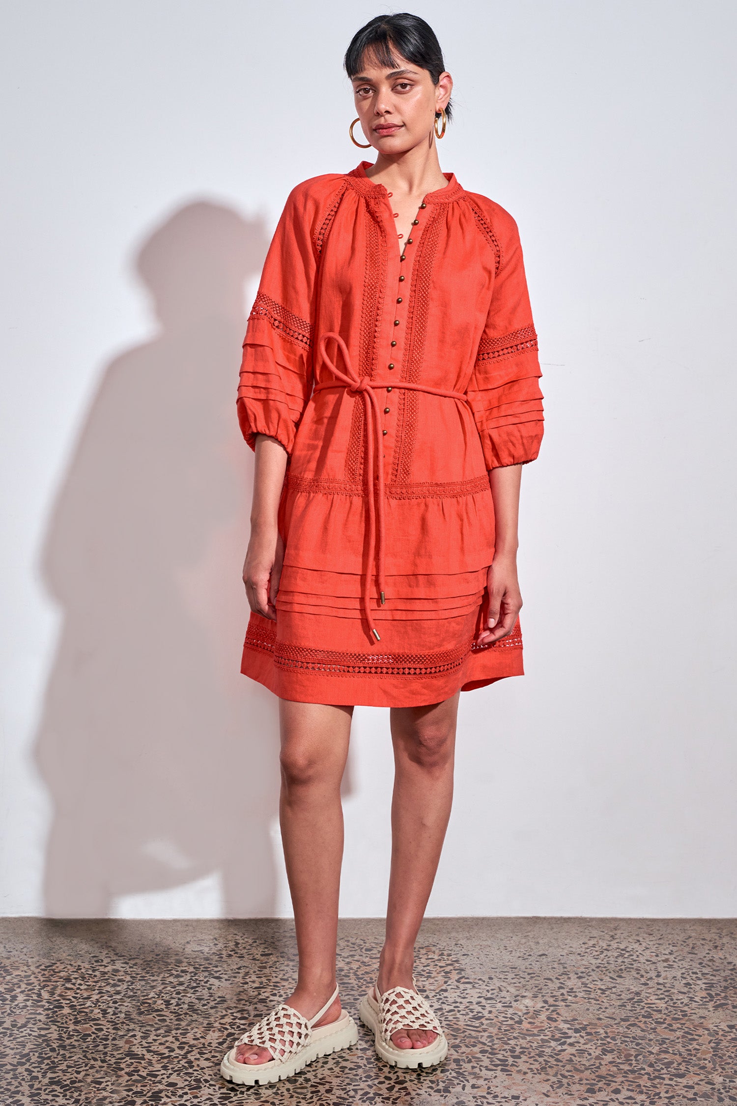 jostle dress - papaya