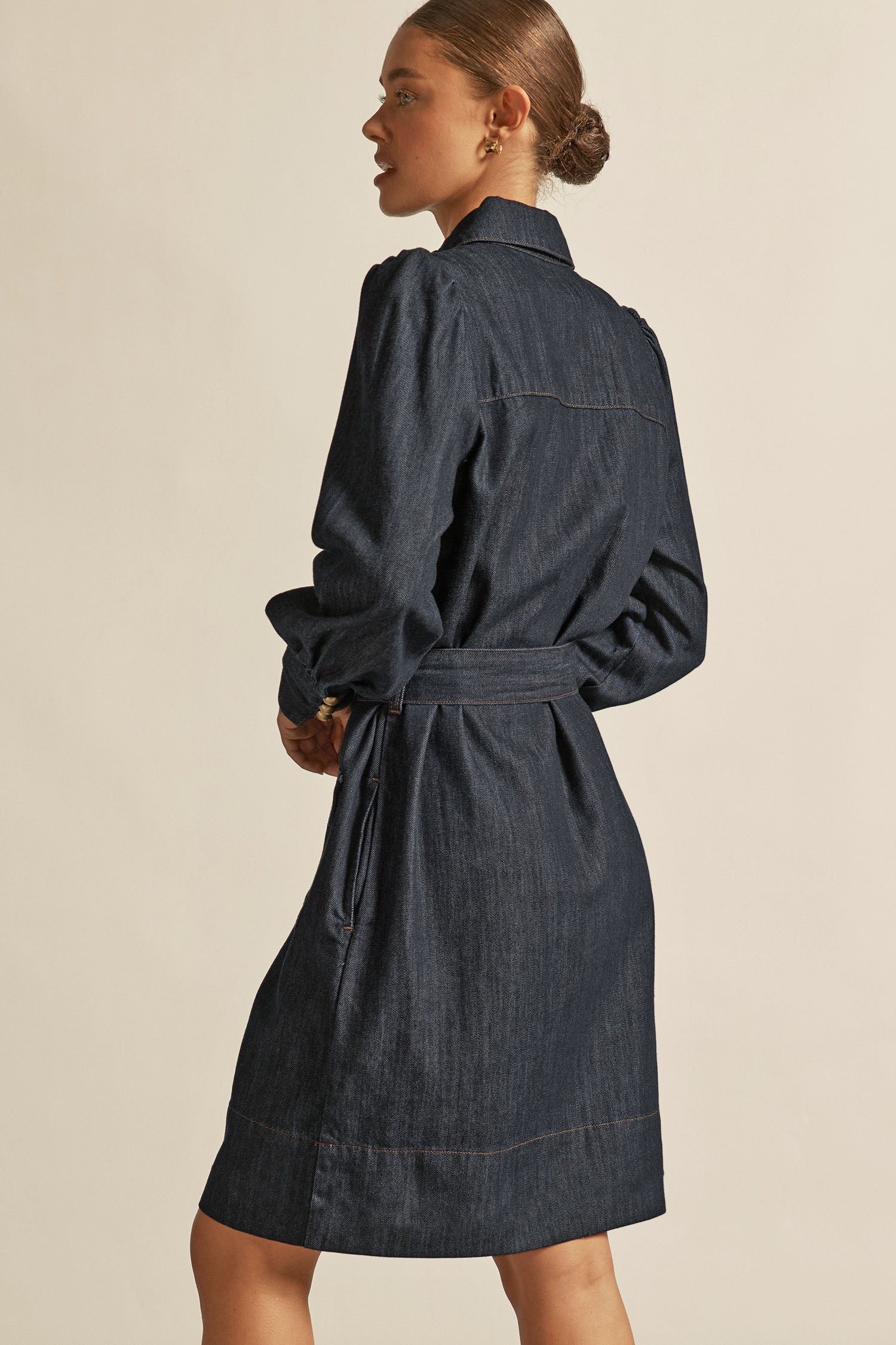 Opal dress - dark denim|  zoe kratzmann| considered design