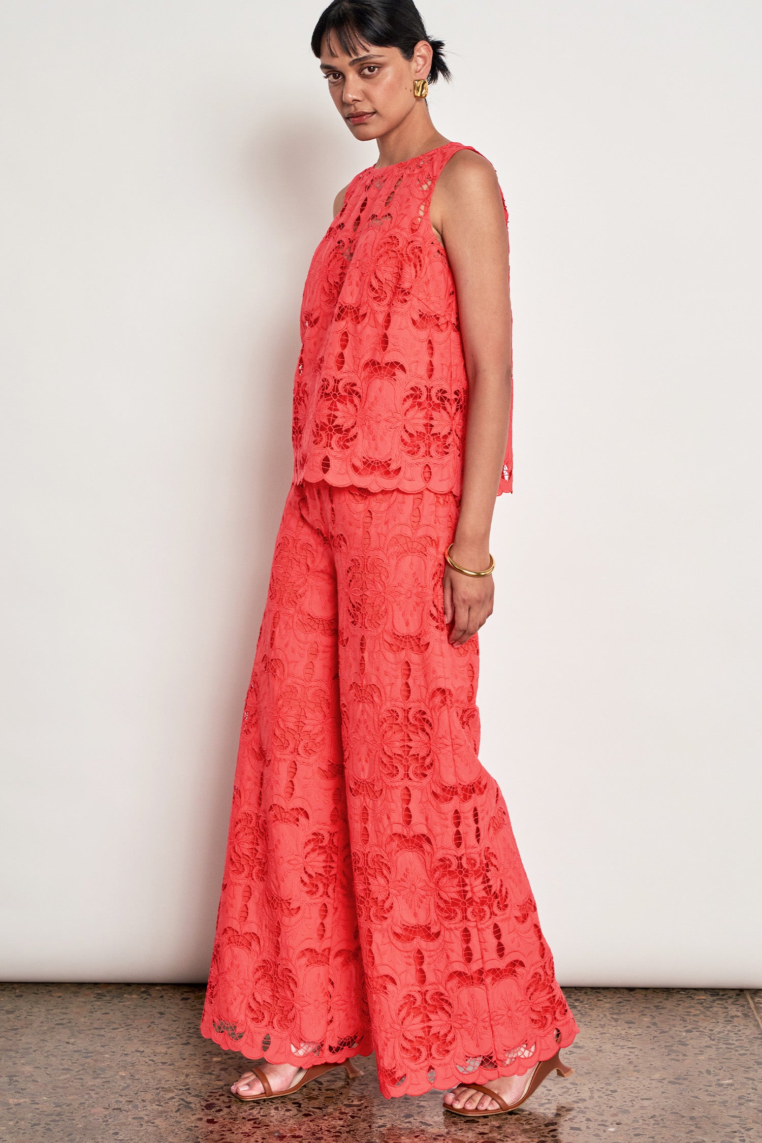 tattle pant - papaya