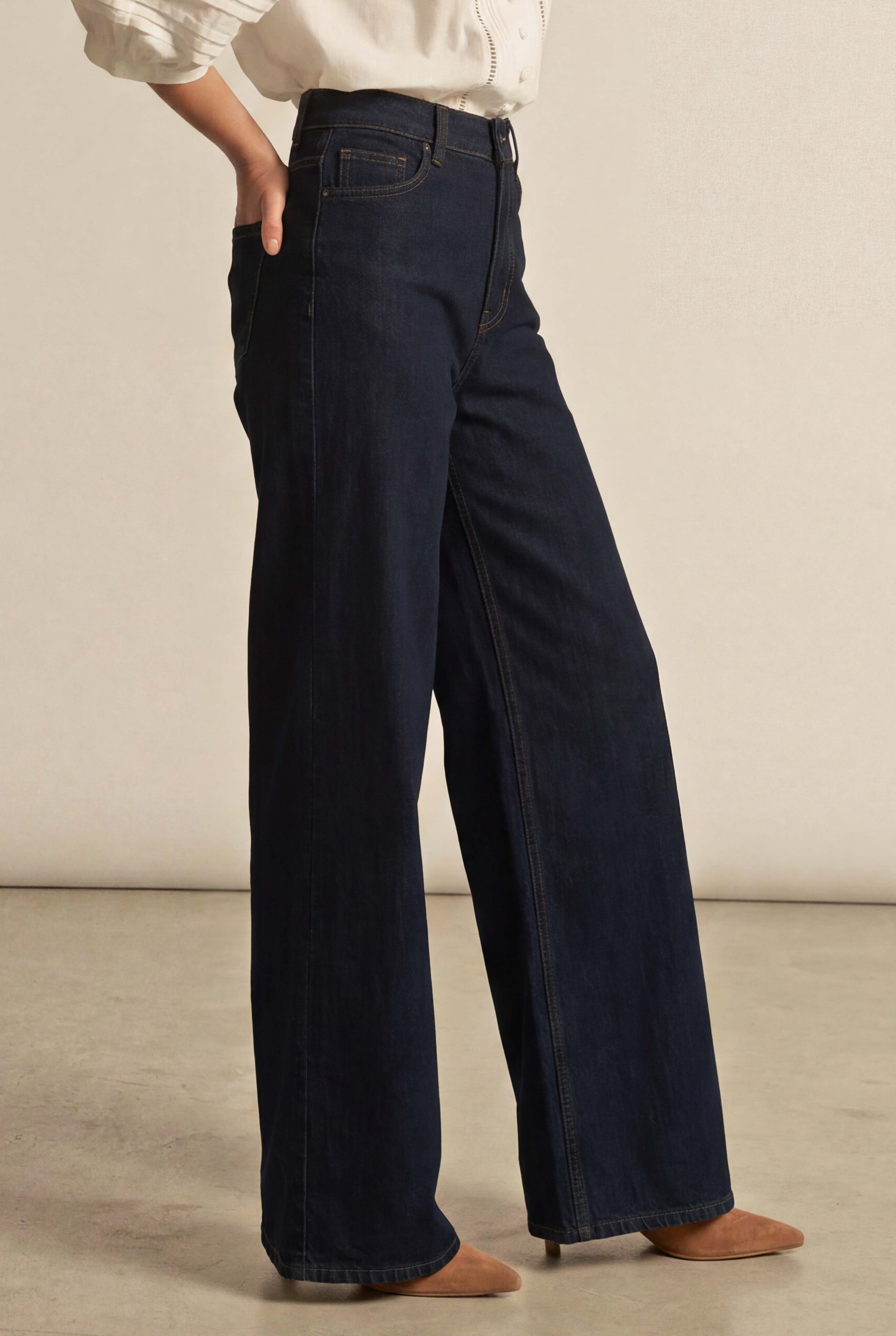 aura jean - dark wash denim