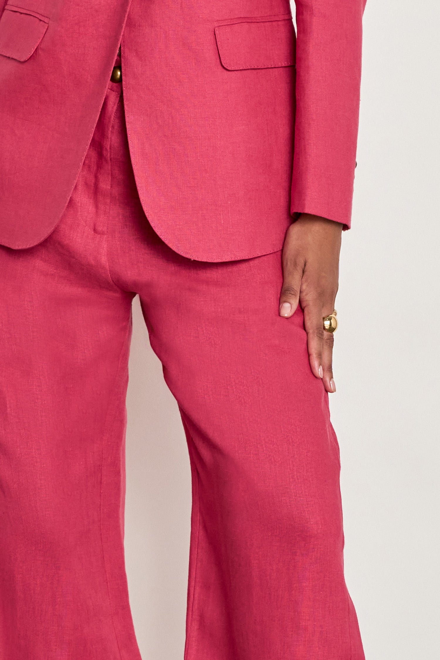 edit pant - rhubarb